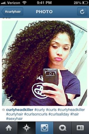 Curl Crush:  fly girl from IG